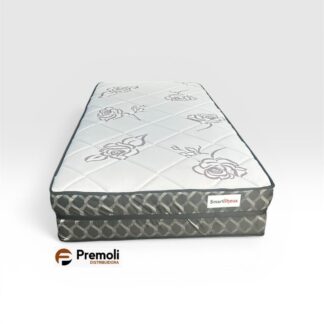 Colchão Ilheus Solteiro 88x188x25cm Xadrez Molas Ensacadas Plumatex