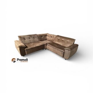 Sofá de Canto Lara Mola Bonnel 3 Peças Capuccino Comprimento módulo 245X245