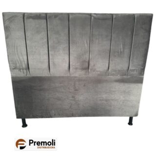 Cabeceira Palito Bolinha 158x Cor Cinza Claro Premoli Pode Ter Variação De Cor