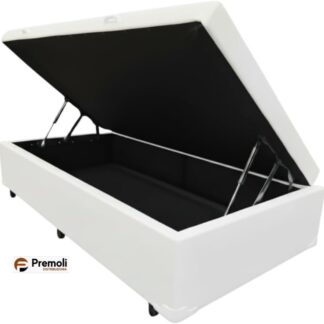 Base baú Tamanho: 110 cm de largura por 200 cm  Cor Branco Premoli