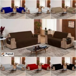 Capas Para Sofá 2 e 3 lugares Cor Azul Imagem Iustrativa