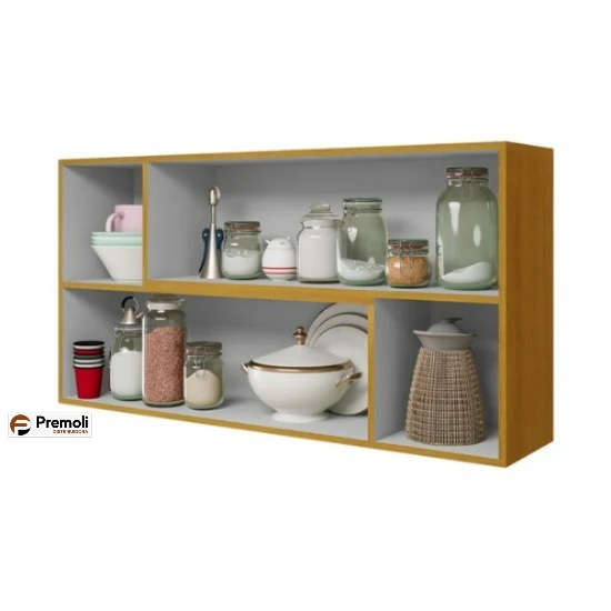 Aéreo Anne 2 Portas Cinamomo/Branco Acetinado - Chf Móveis - Imagem 2