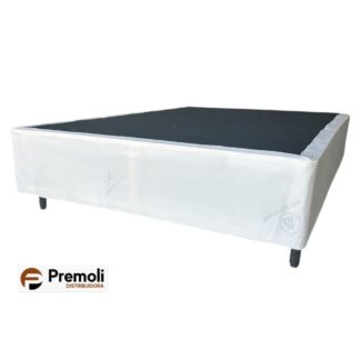 Base Casal Velvet 138x188x30 Cor Branca Pulmatex