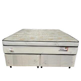 Conjunto Velvet Branco C/Molas Ensacadas 158x198x74 Plumatex