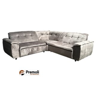 Sofá de Canto Lara Mola Bonnel 3 Peças Cinza Comprimento módulo 245X245