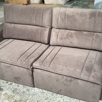 Sofá Toquio 2.10 Retrátil e Reclinável Bi-Partido  Cor Marrom