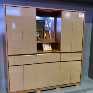 Roupeiro Havana Freijo/cafe com 12 portas e 3 gavetas avelan