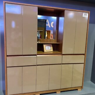 Roupeiro Havana Freijo/cafe com 12 portas e 3 gavetas avelan