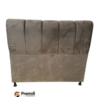 Cabeceira Esmeralda Casal 140x135x20 Cor Marrom Claro Pode haver variação de cor