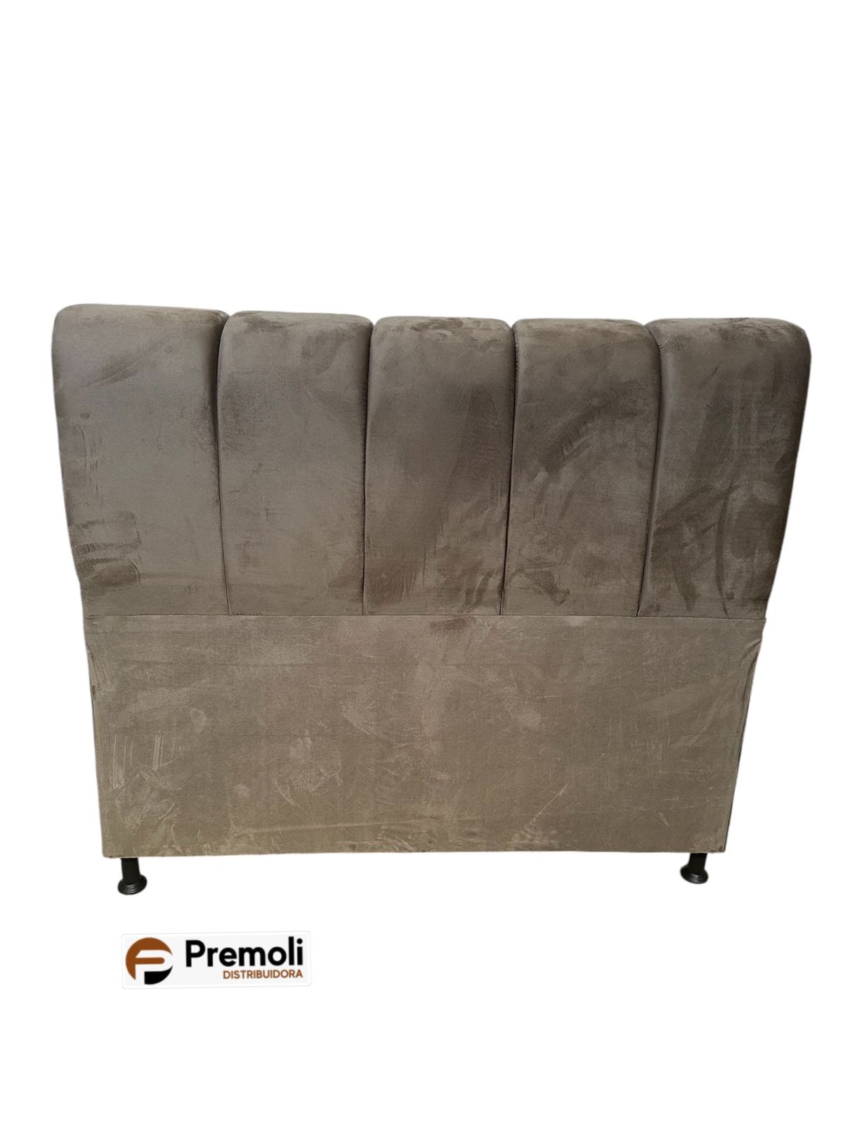 Cabeceira Esmeralda Queen 1.58x135x20 Cor Marrom Claro Pode haver variação de cor