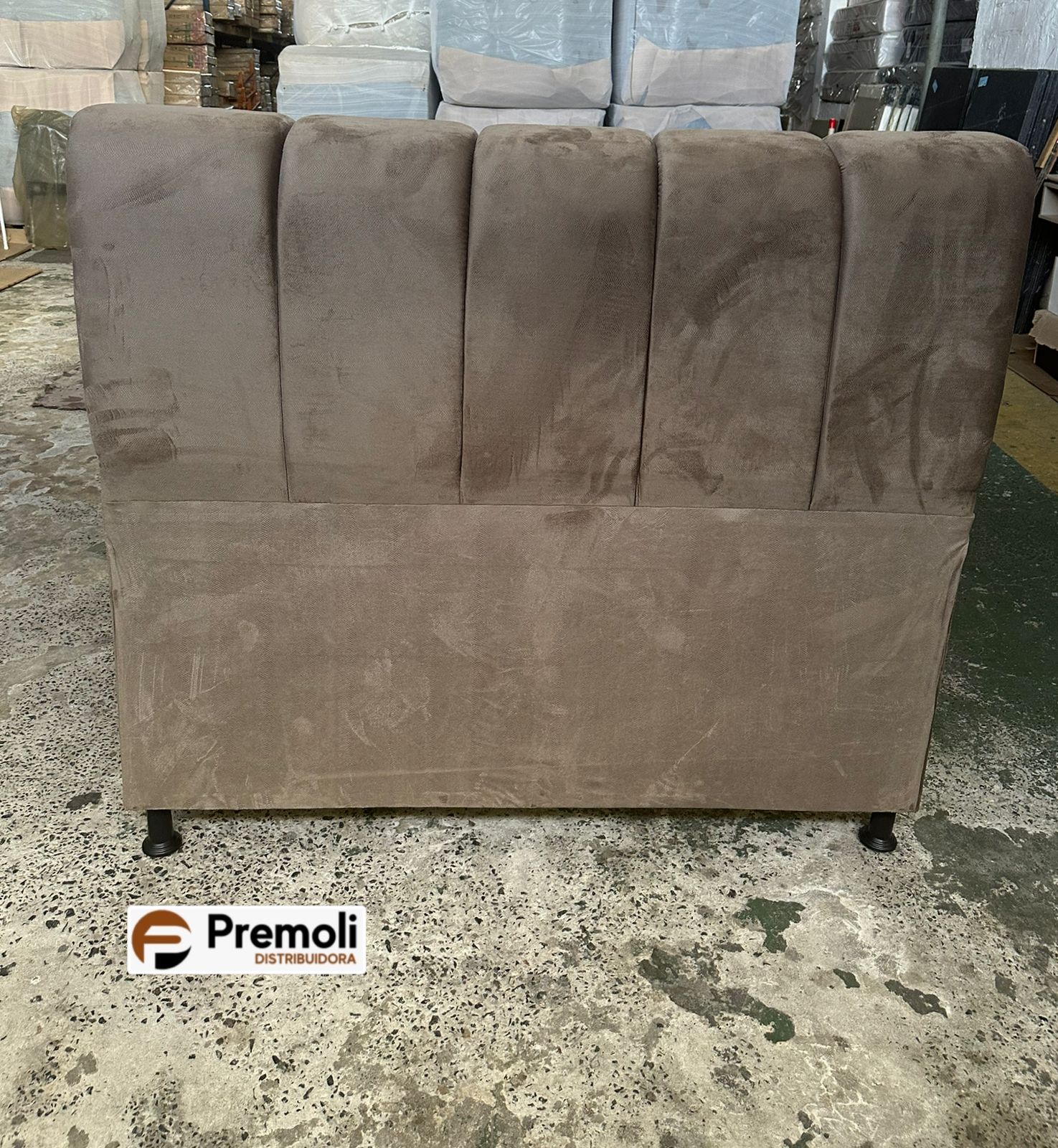 Cabeceira Esmeralda Queen 1.58x135x20 Cor Marrom Claro Pode haver variação de cor - Imagem 3