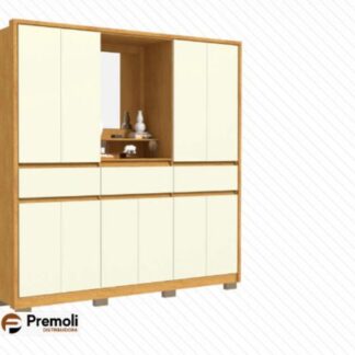 Roupeiro Havai freijo/off 10 portas e 3 gavetas avelan moveis