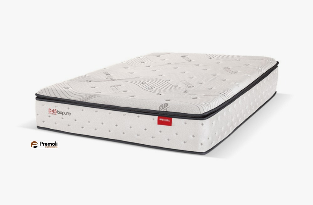 Colchão D45 Biopure Pillow Top Casal Reconflex 138x188x30 - Imagem 2
