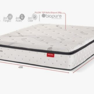 Colchão D45 Biopure Pillow Top King Reconflex 192x203x30