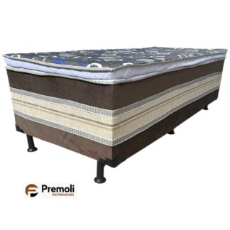 Cama Box D28 Luxo Premoli 88 x 188 x Alt. 60 cm Tampo Bolinha