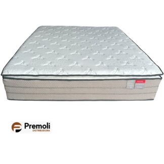 Colchão Protettore Pillow Top Queen 158x198x32 Mola Miralastic Pro 220Kg Reconflex – Cinza