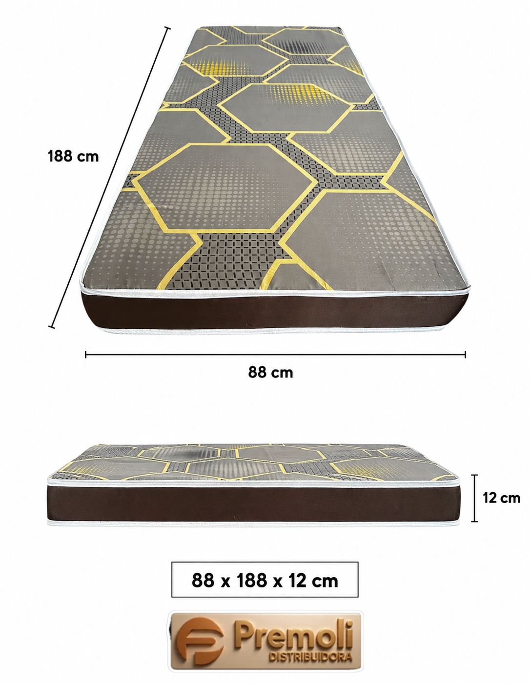 Colchão D20 88X188X12Cm Max Saúde Selado Até 50 kg Reconflex
