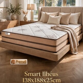Colchão Smart Ilhéus 138X188X25 Casal Molas Ensacadas Cor Bege Plumatex