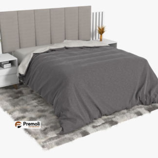 Cabeceira Leme 138x /158x  C/2 criado Mudo Cor Branco  Avelan Moveis