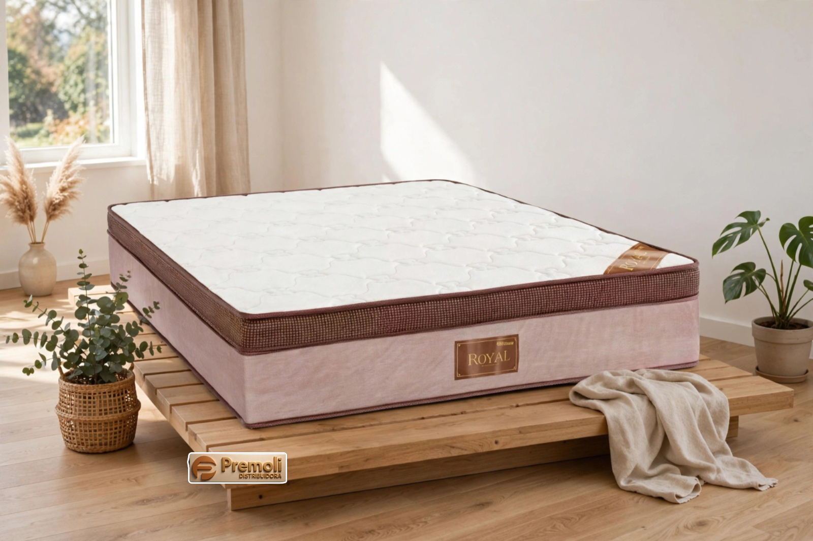 Colchão Casal Royal Molas Ensacadas 138x188x28 Até 120 kg RECONFLEX