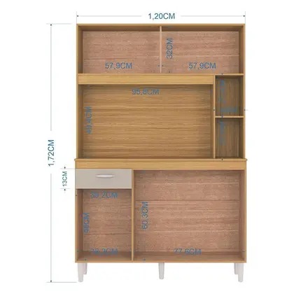 Kit Duda 120 cm Damasco Off White Poquema - Imagem 2