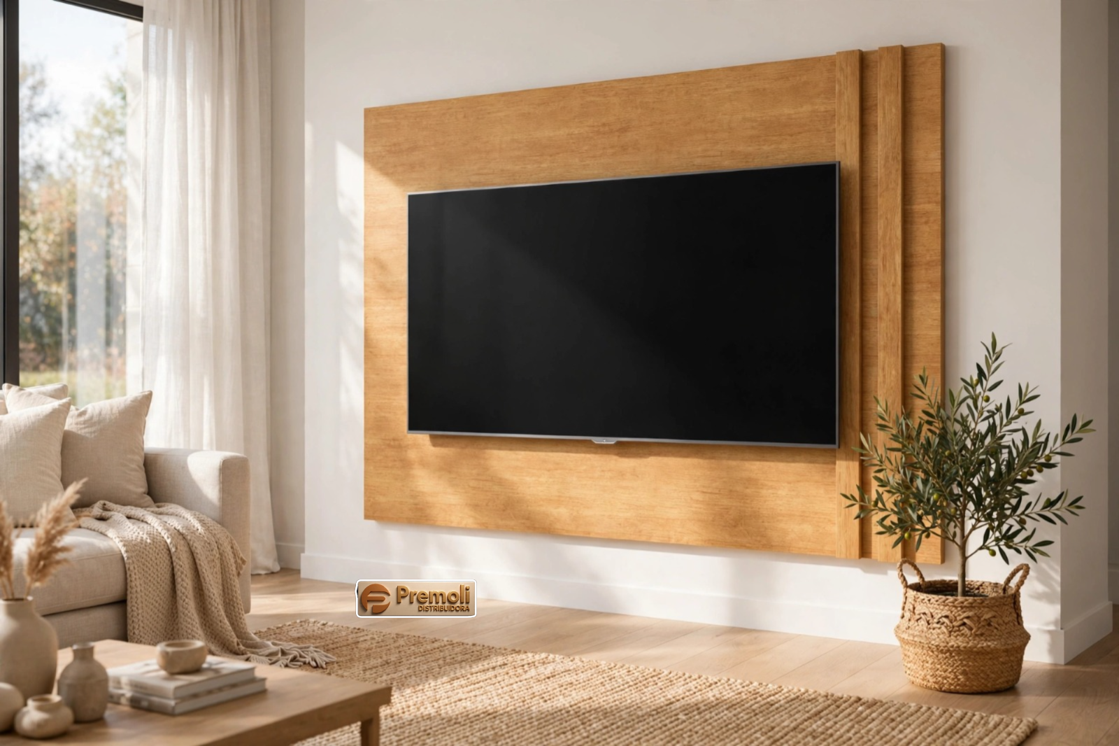 Painel Noronha 1.36 Tv 46 Cor Feijo Avelan Moveis