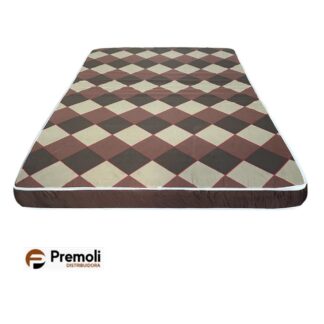 Colchão Casal Xadrez D20 128x188x12Cm Max Saúde Selado Até 50 kg Reconflex