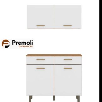 Combo Cozinha Lara - lâmina mel | branco