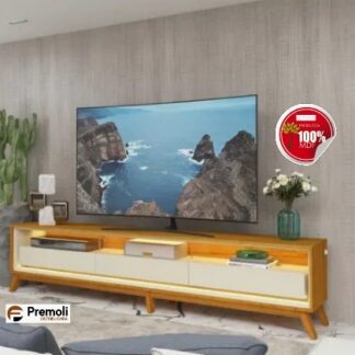 Rack para Tv com Led Requinte 172  Naturale Off White - Gelius