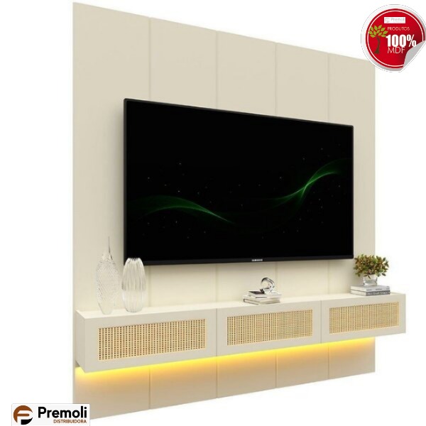 Home Realce native Até 84 Polegadas 222,5cmx250cm Led Off White/ - Imagem 3