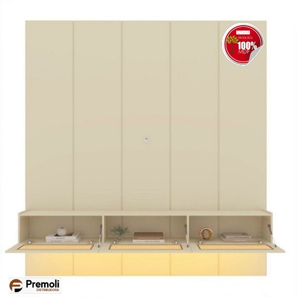 Home Realce native Até 84 Polegadas 222,5cmx250cm Led Off White/ - Imagem 5
