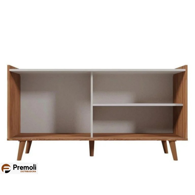 Bancada New Austin 135,7cm Pérola Metalizado/CANELA - Imagem 2