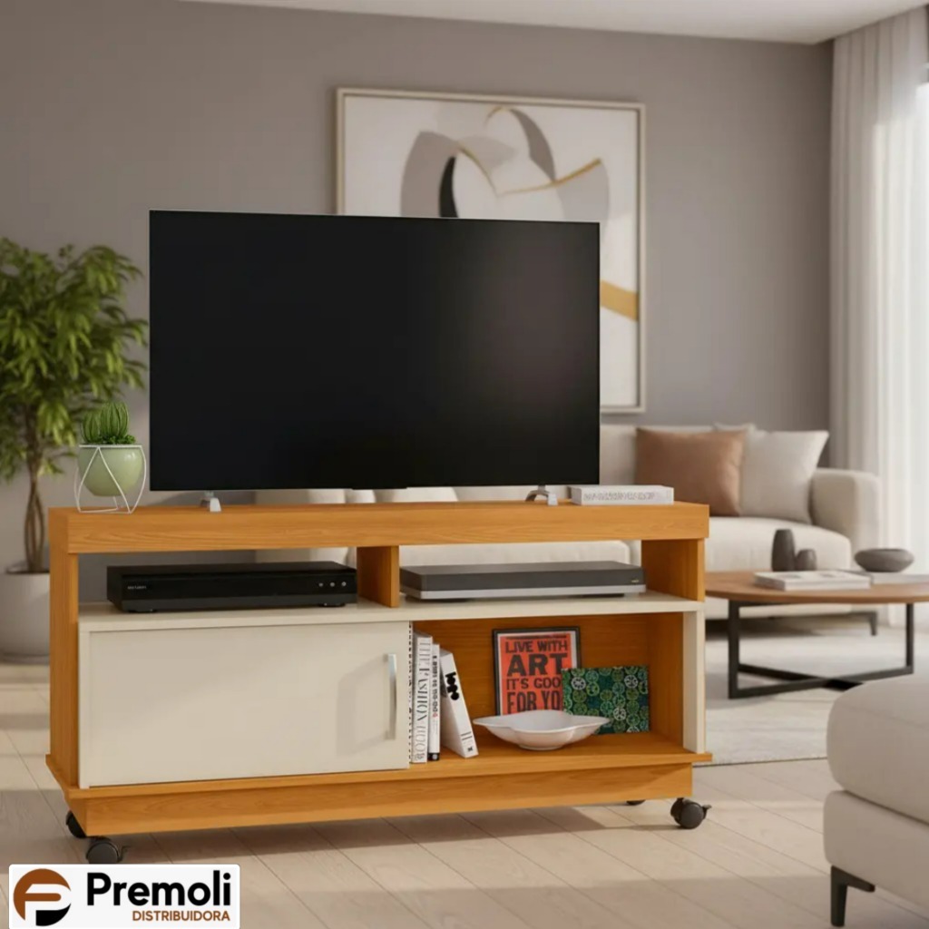 Rack Bancada Artur - Madetec Cor Cinamomo/off White