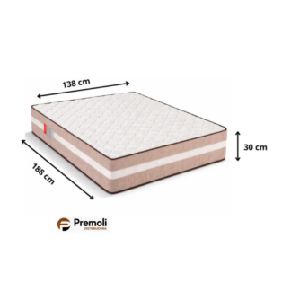 Colchão Ortopédico AG70 Gold Flex Premium 138x188x30 cm -Até 150 kg EPS Reconflex
