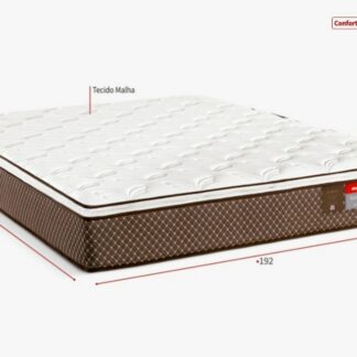 Colchão King Molas Ensacadas Evolution Pillow Top 192x203x32  Reconflex