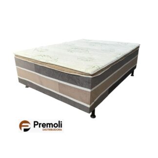 Cama Box D28 Luxo Premoli 138x188 x 60 Tecidos Com Cores Variadas.