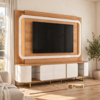 Home Atlanta 240cm Para TV 75 Pol Lukaliam Jequitiba/Off White