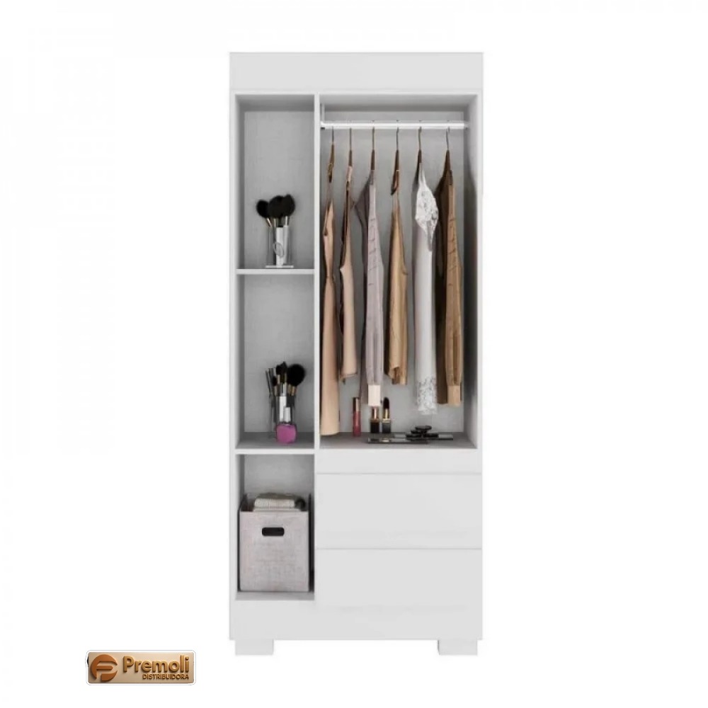 roupeiro maya 3 portas Branco acp moveios - Imagem 2