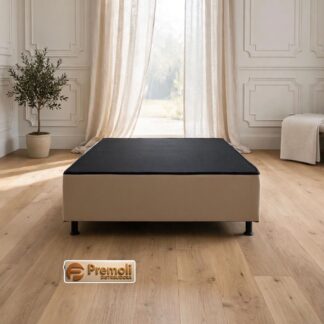 Base Luxo Bordada Chapeada Espuma Em Cima Da Chapa 138x188x30 Cor Bege