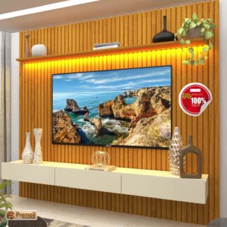 Home Nobre  Ripado Com Led   Naturale Off White - Gelius